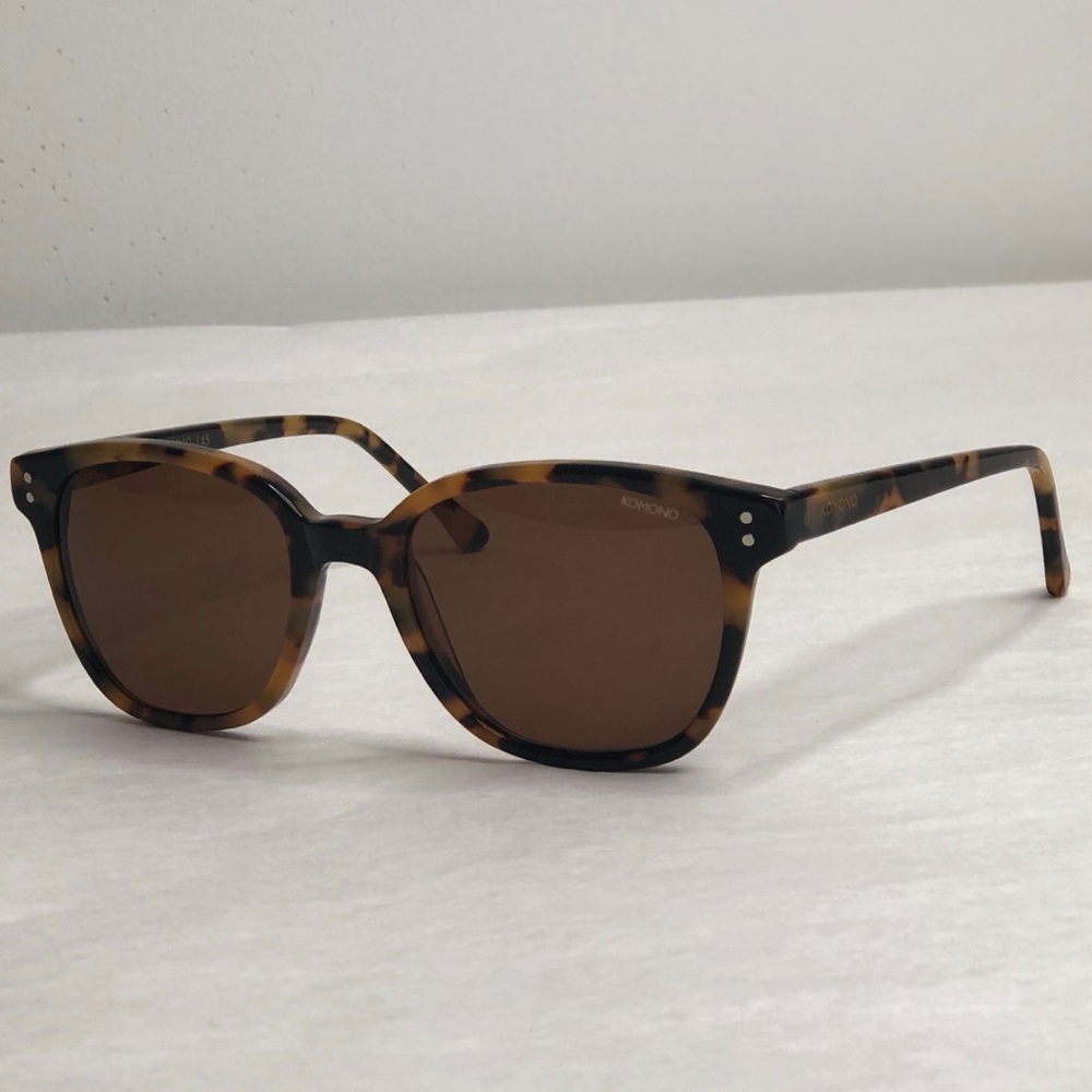 KOMONO Renee Tortoise Demi sunglasses NEW brown UV400 classic - Picture 2 of 7